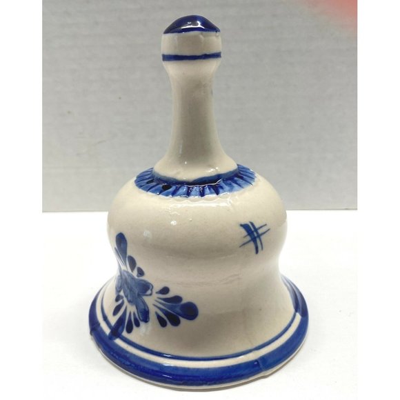 Dutch Windmill Dinner Bell Holland Hand Painted Vintage Japan 4.5" Tall - Picture 8 of 11